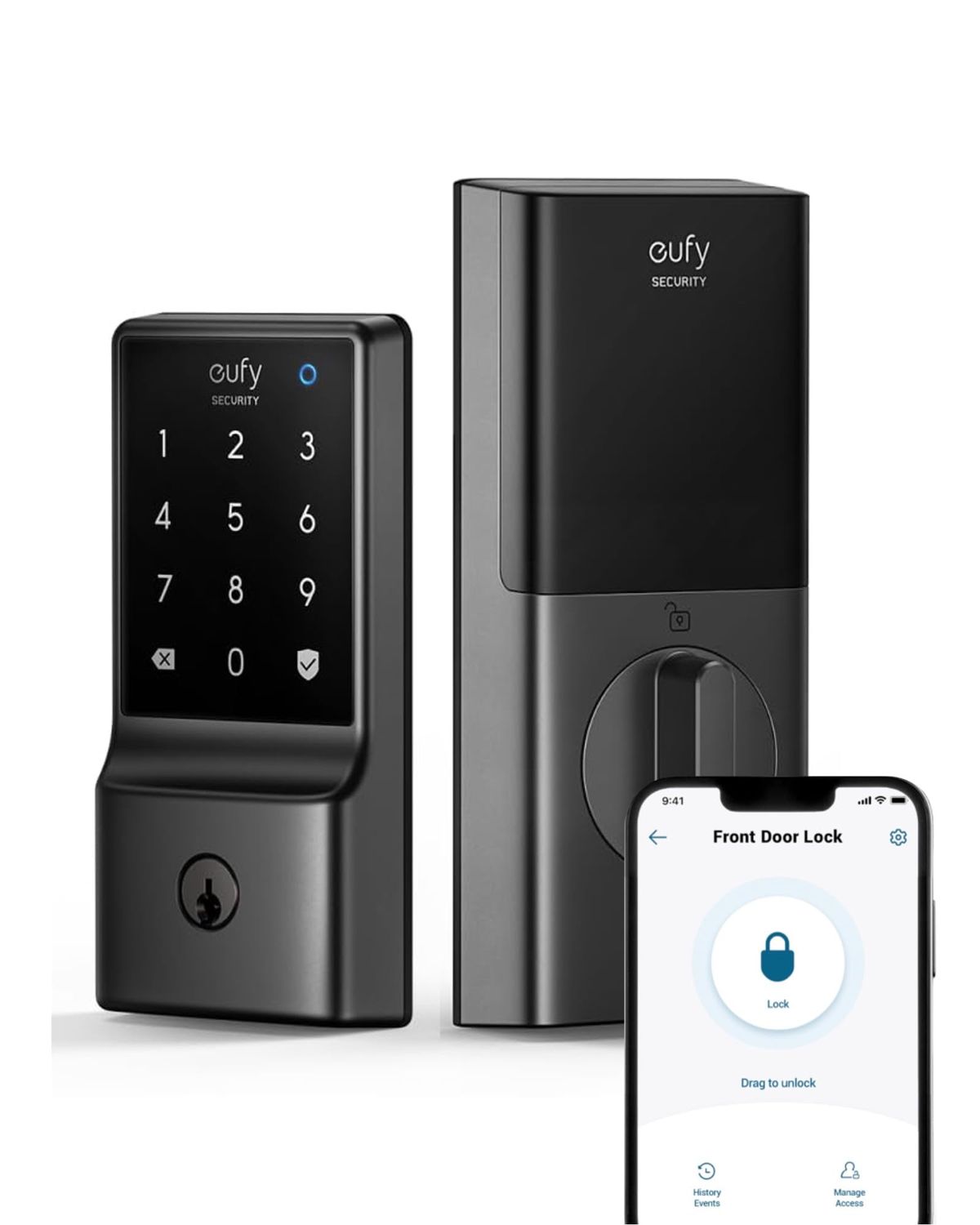 eufy Security Smart Lock C, Keyless Entry Door Lock, Built-in WiFi Deadbolt,
