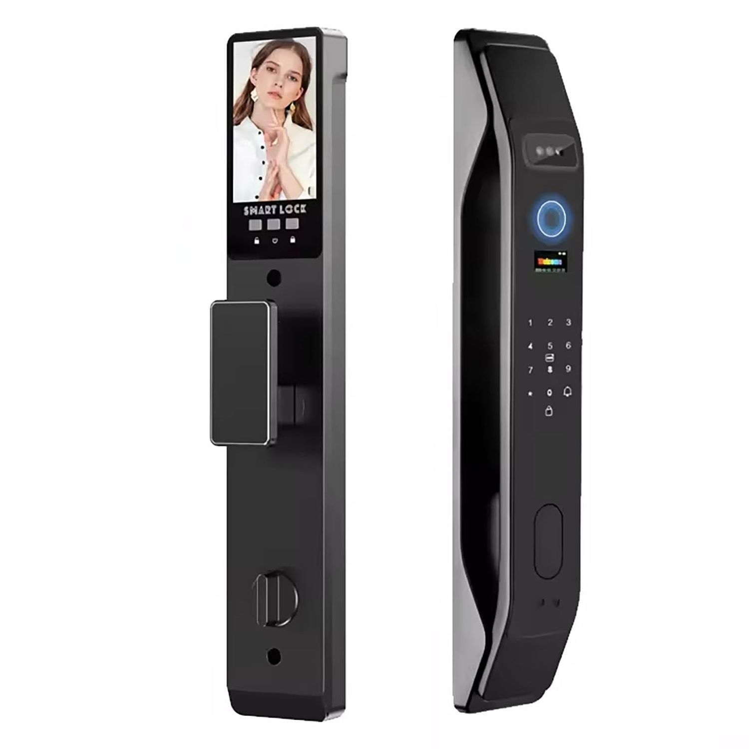 HIFAM 3D Face Recognition Smart Door Lock, Video Lock with Camera, Build-in WiFi, Doorbell