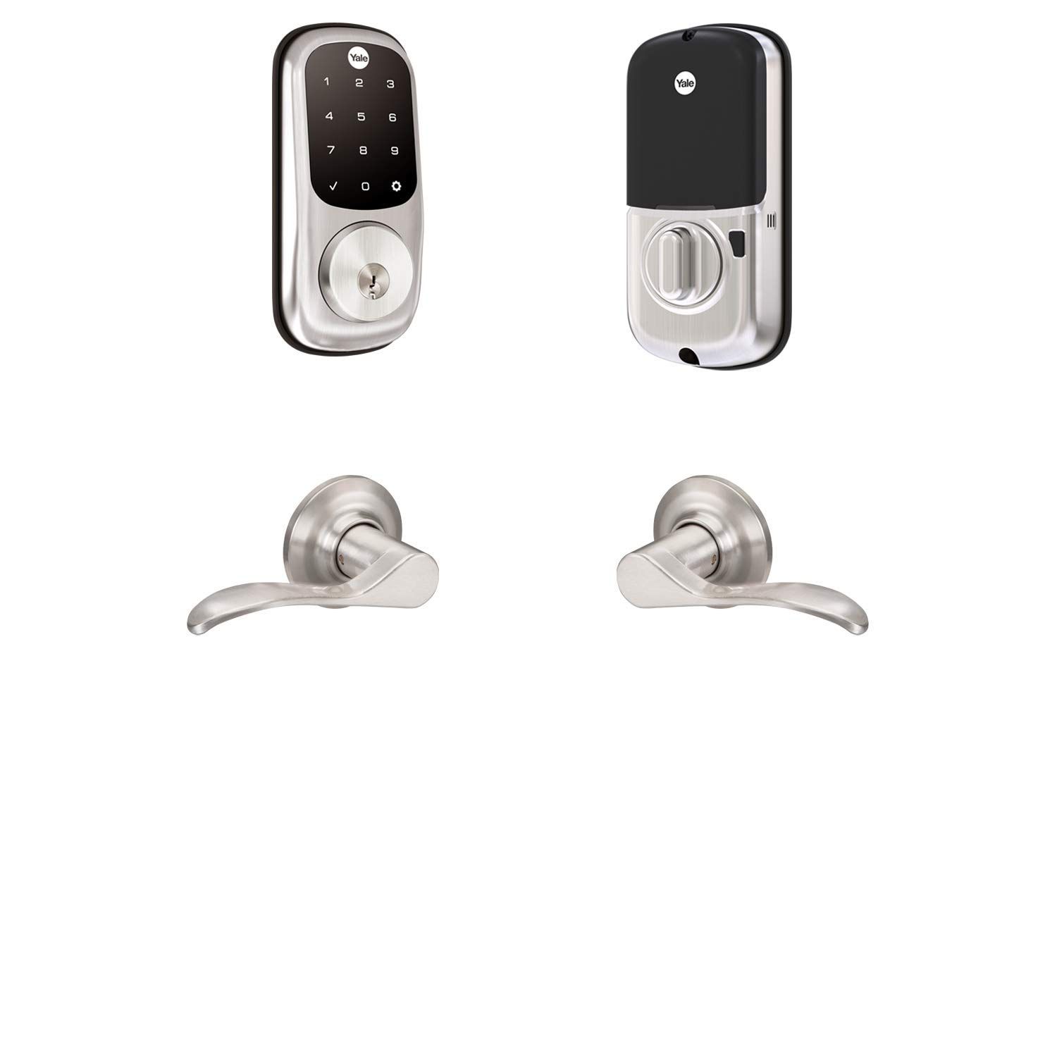 Yale Security B-YRD-NR-NW- Assure Lock Norwood Touchscreen Deadbolt with Matching Lever, Satin Nickel