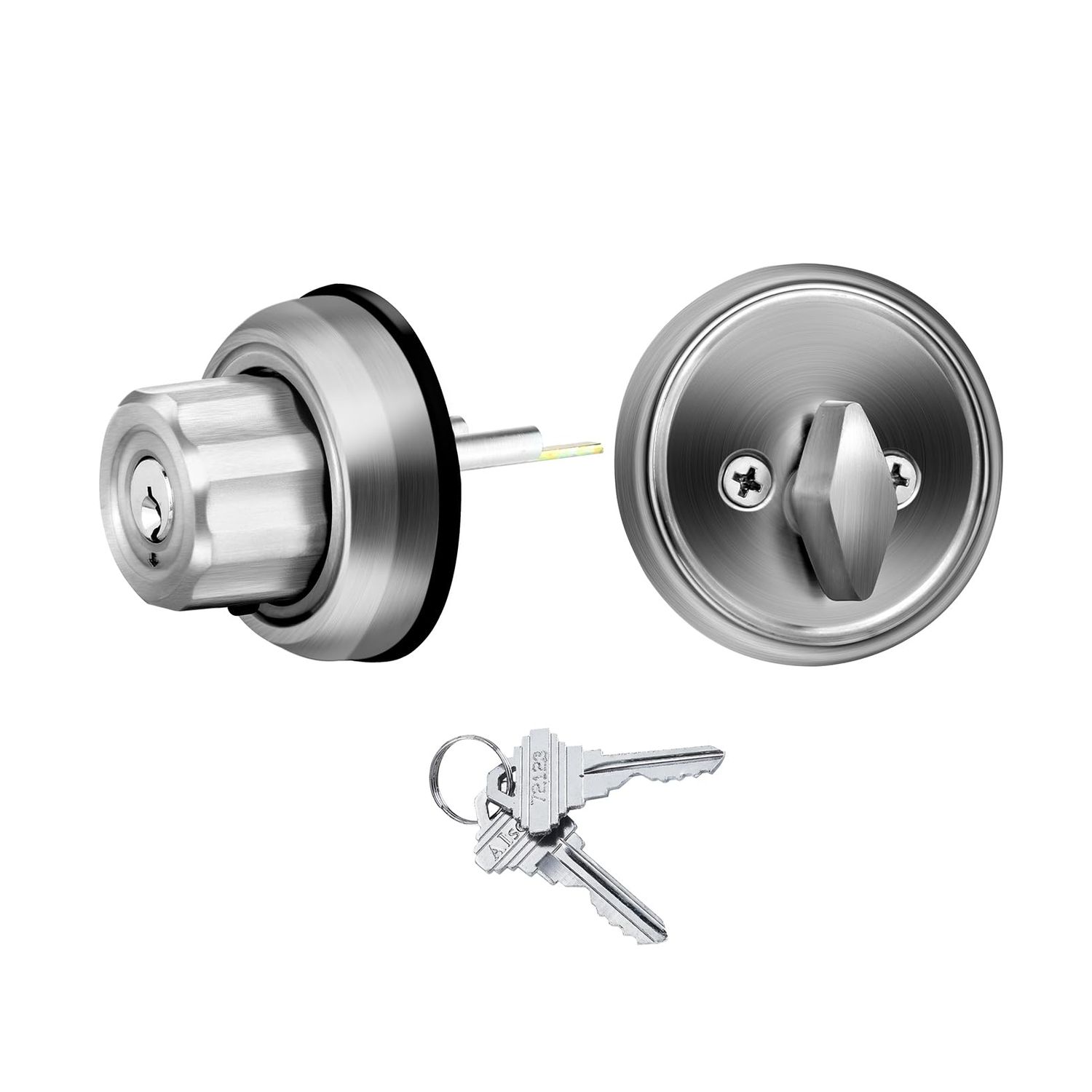 EASILOK Mechanical deadbolt Lock Entry Door locksets with Twist to Keyless Dead Bolt Locks for Exterior Doors Single Cylinder Bo