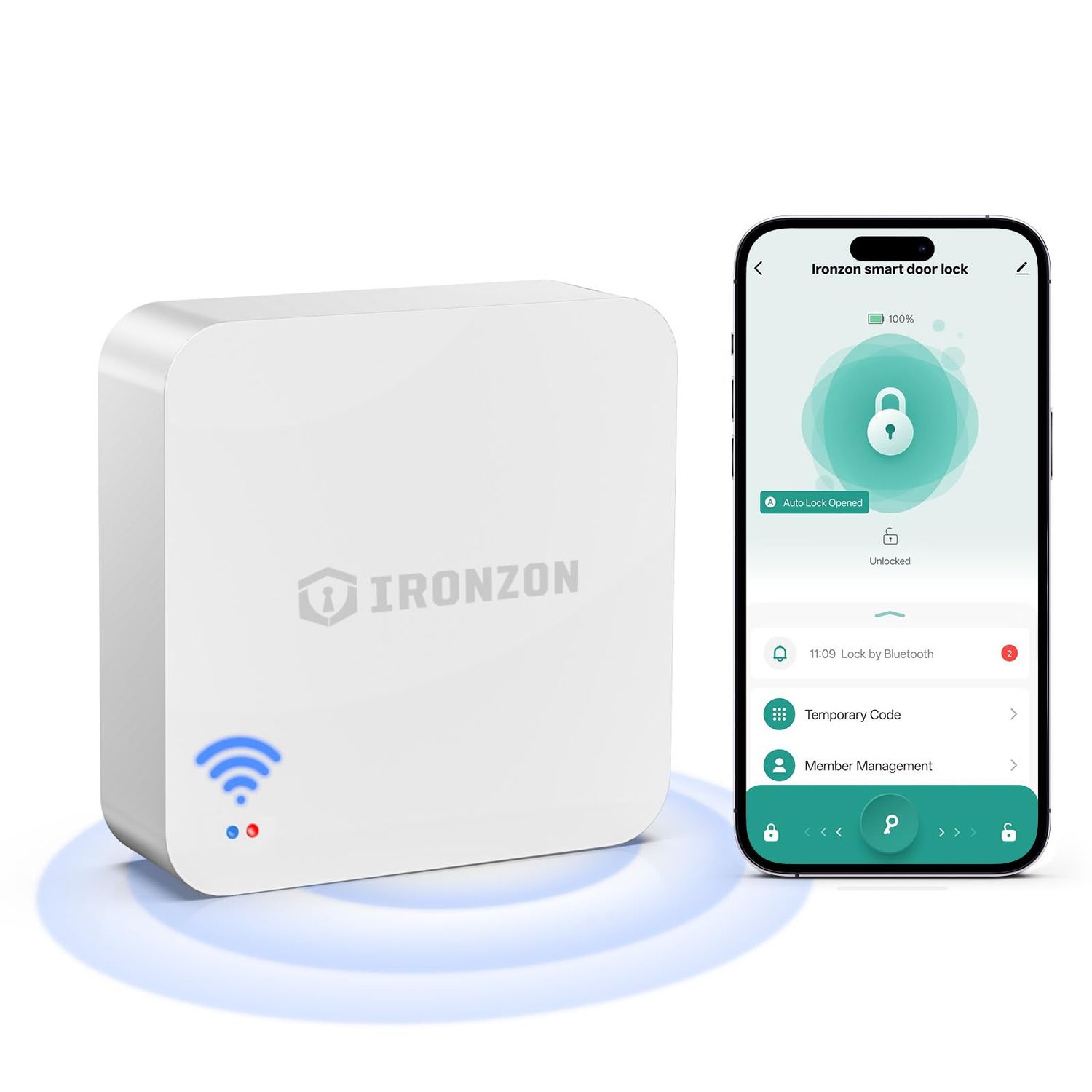 Tuya Gateway for Smart Door Lock -Remotely Control Fingerprint via App-Gateway Hub Compatible