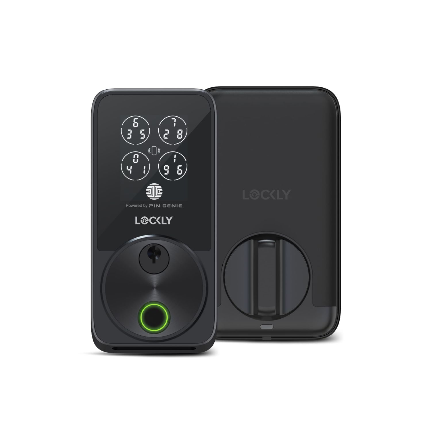 Lockly Secure Pro Zeno Series Smart Door Lock, Fingerprint Keyless Entry Lock for Front with Apple Home Key, Built-in Wi-Fi, Auto