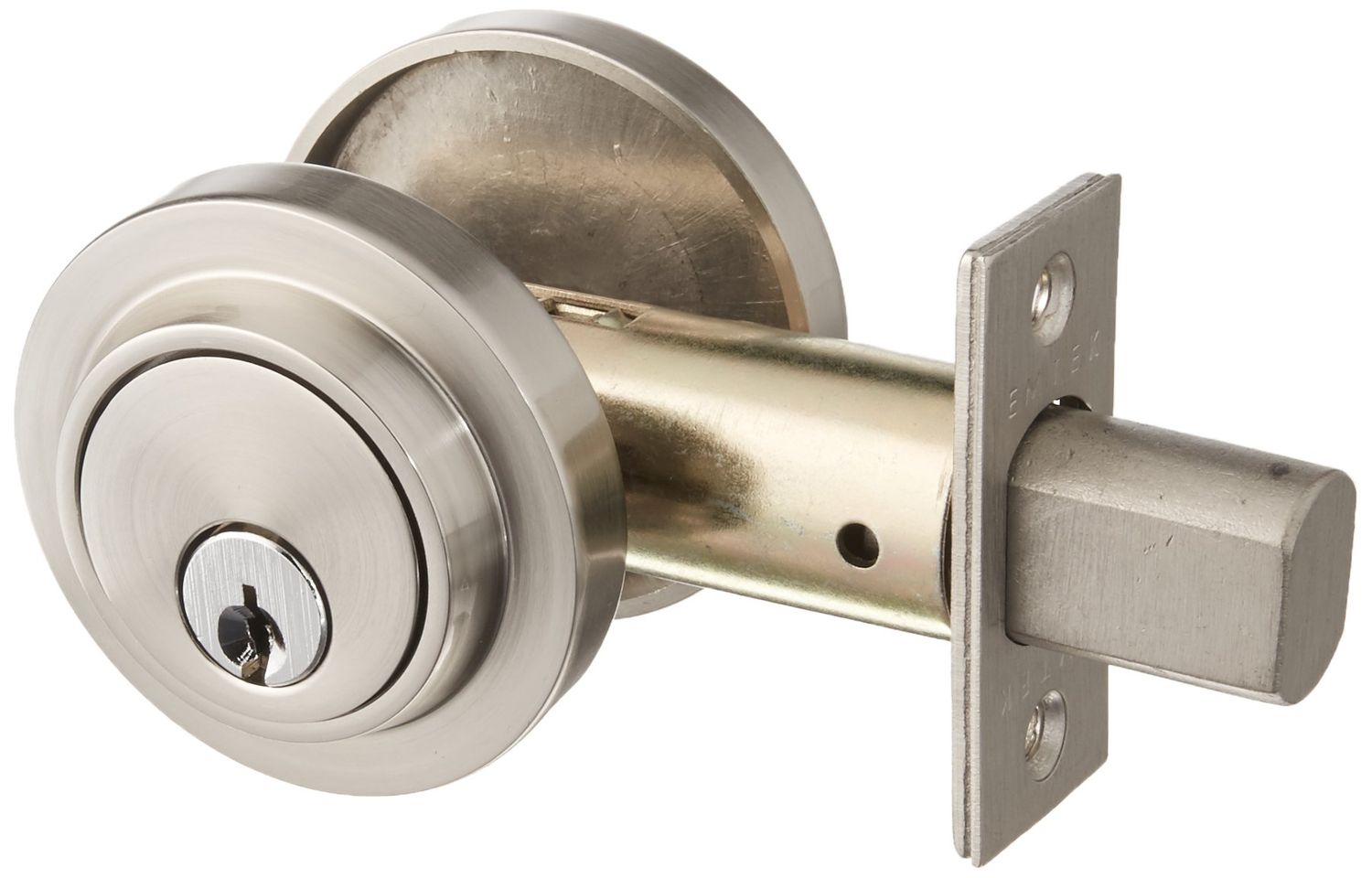 Emtek Satin Nickel Deadbolt Modern