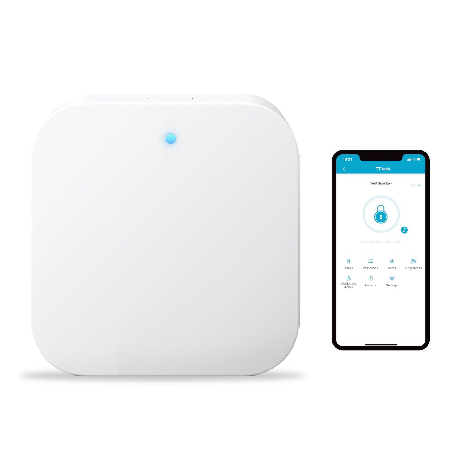 DESLOC G2 Smart Lock WiFi Gateway, Gateway for Door Lock, Wi-Fi Bridge, Remote Control