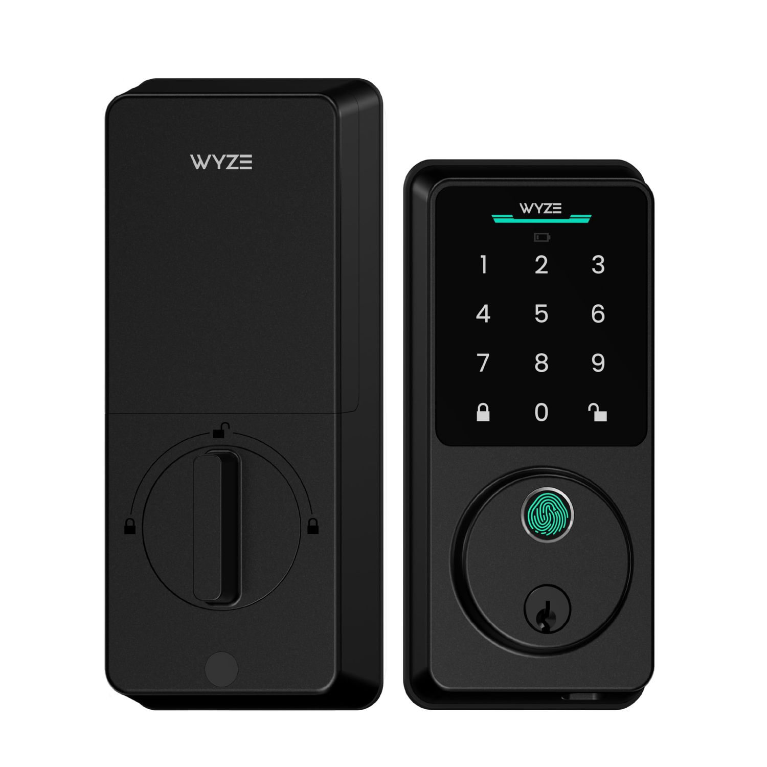Wyze Auto-Lock Bolt v2, Fingerprint Keyless Entry Smart Lock, AI Learning Scanner with Wi-Fi Front Door Lock Deadbolt,