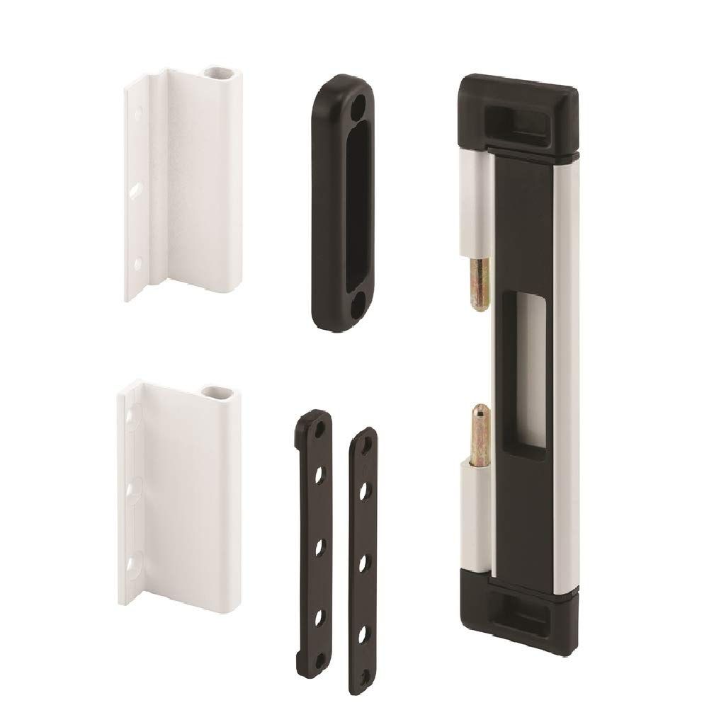 Prime-Line U Patio Door Deadbolt Lock, 8 In. Overall Height, Steel Bar, Surface (1 Kit)