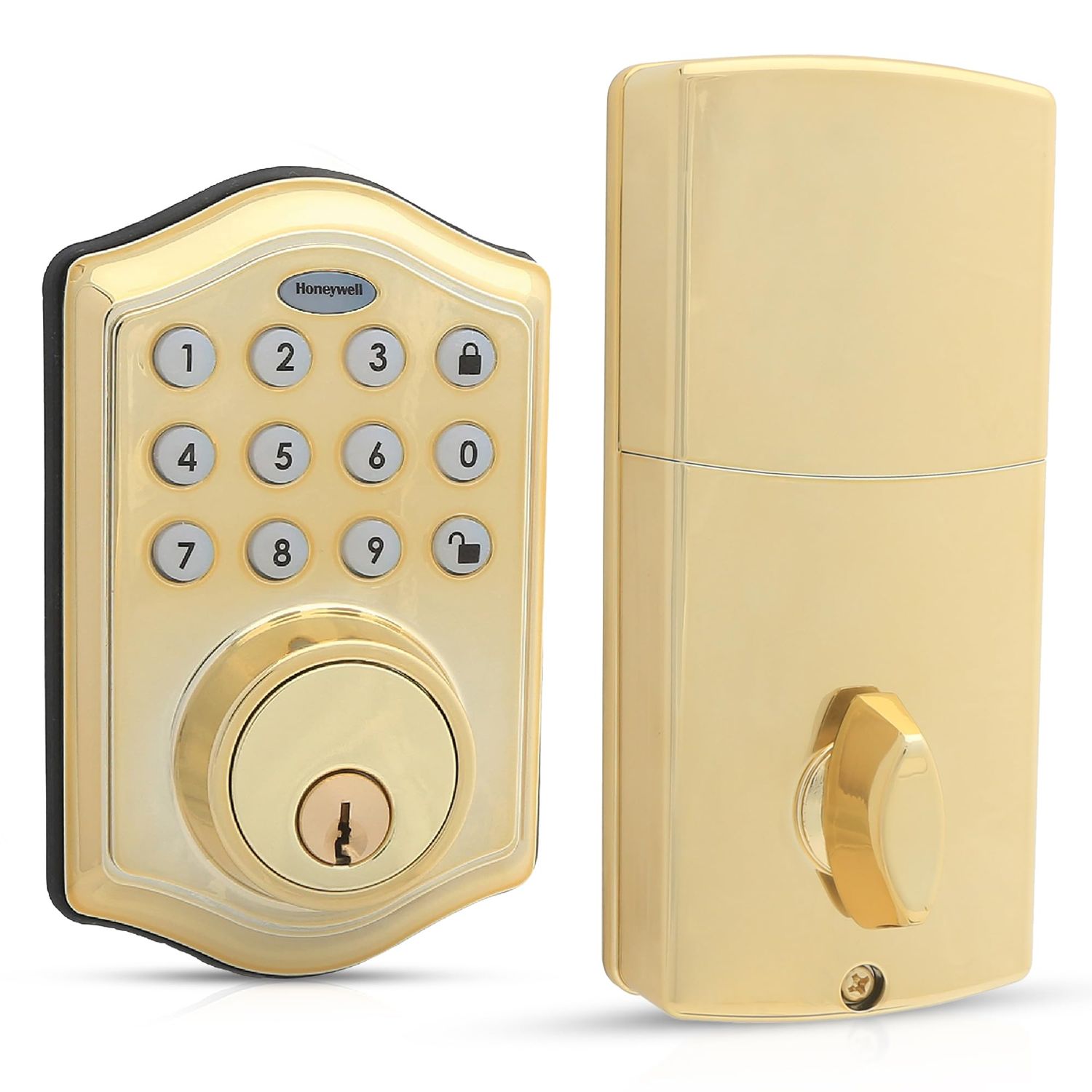 Honeywell Safes &amp; Door Locks - Keyless Entry Lock with Smart Electronic Keypad Deadbolt Easy Installation 50 Different User Pin Codes Au