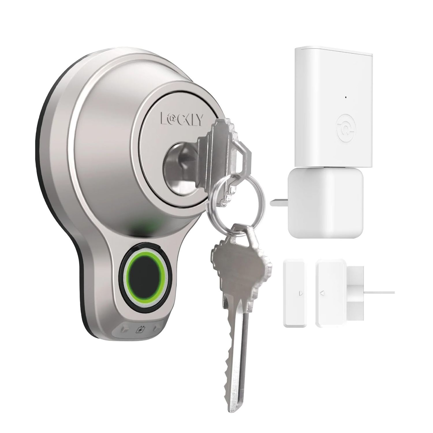 Lockly Access Touch Pro - Compact Smart Wi-Fi Lock with Fingerprint Access, App Control, Voice Auto -PGD7YWSN