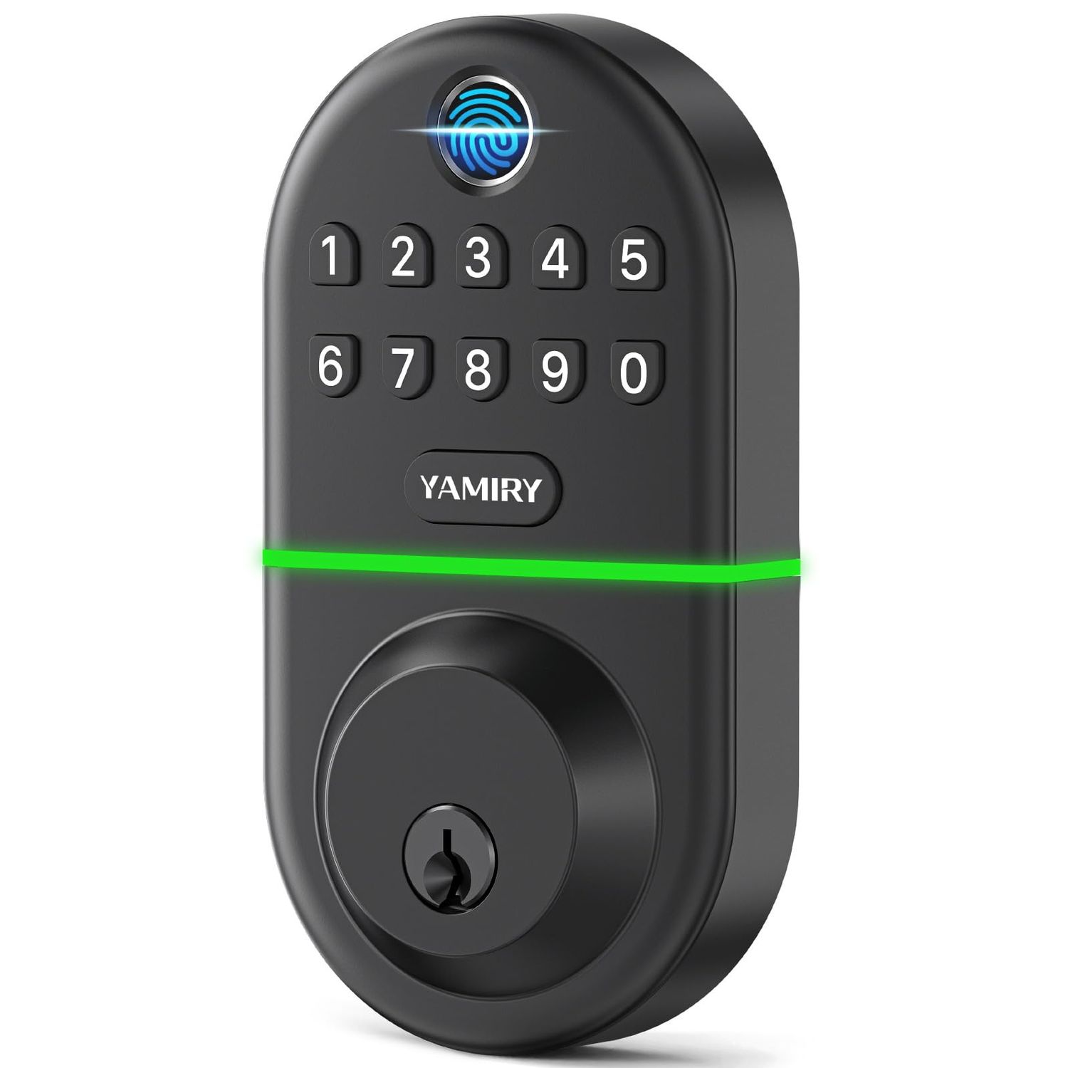 Electronic Keypad Deadbolt, Fingerprint Door Lock, Keyless Entry Digital Lock for Front Door, Smart Deadbolt