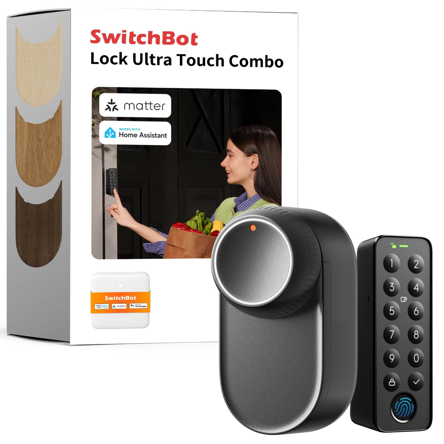 Smart Lock Ultra with Keypad, Fingerprint Door Lock, App Remote Control, Built-in WiFi Keypad Deadbolt