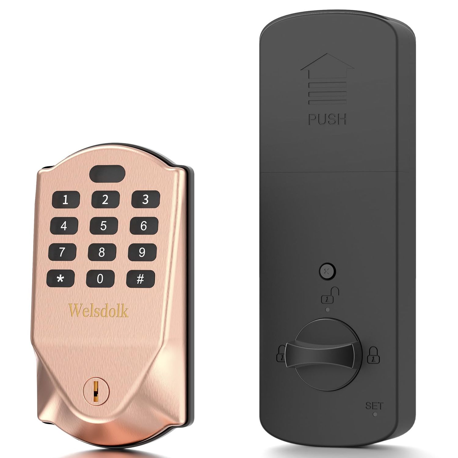 Keyless Entry Door Lock Deadbolt, Supports 3 Admin and 20 User Codes, Smart Locks for Front Door, Stainless Steel