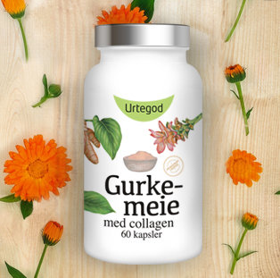 Gurkemeie med collagen