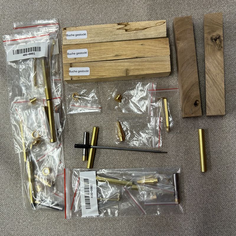 Penblank 5er Set mit Slimeline Gold