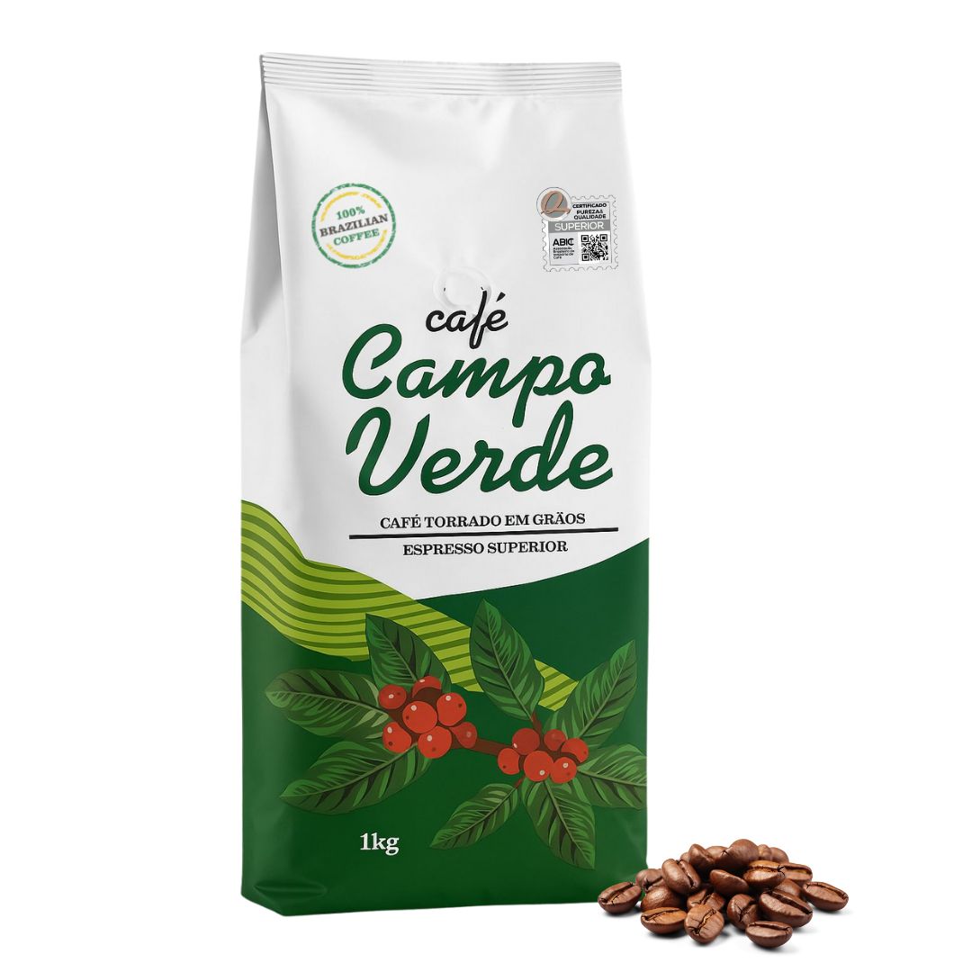 Campo Verde Espresso Whole Bean Coffee — 1 kg = 2.2 lb