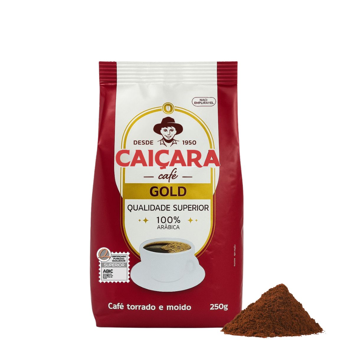Caiçara Gold Ground Coffee – 250 g 8.82 oz (Pouch)