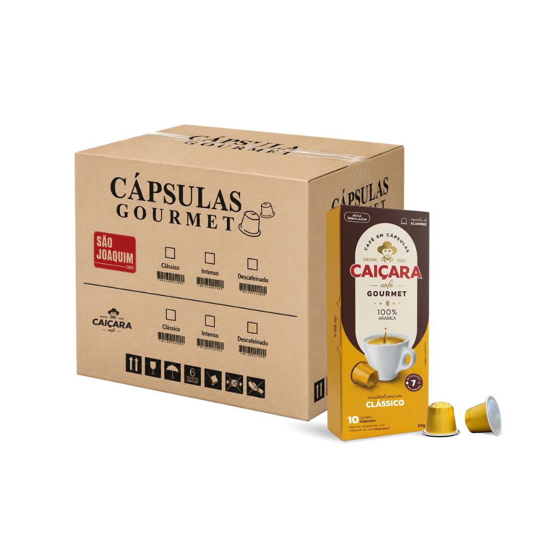 Caiçara Classic Coffee Capsules – Aluminum – Box with 27 units (270 capsules)
