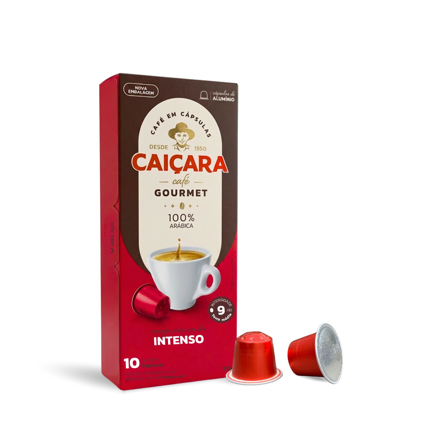 Caiçara Intense Coffee Capsules – Aluminum 10 Capsules