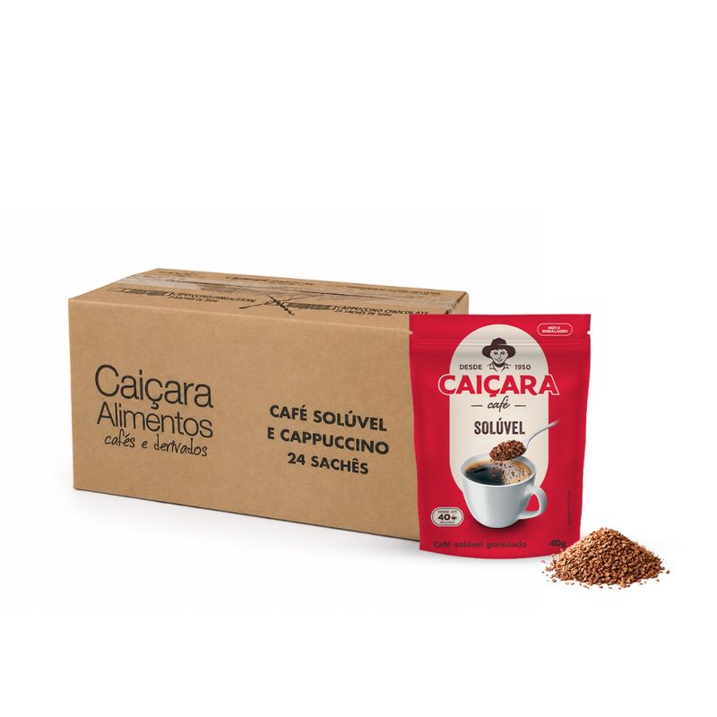 Caiçara Instant Soluble Coffee | Case of 24 × 40g Jars (960g)