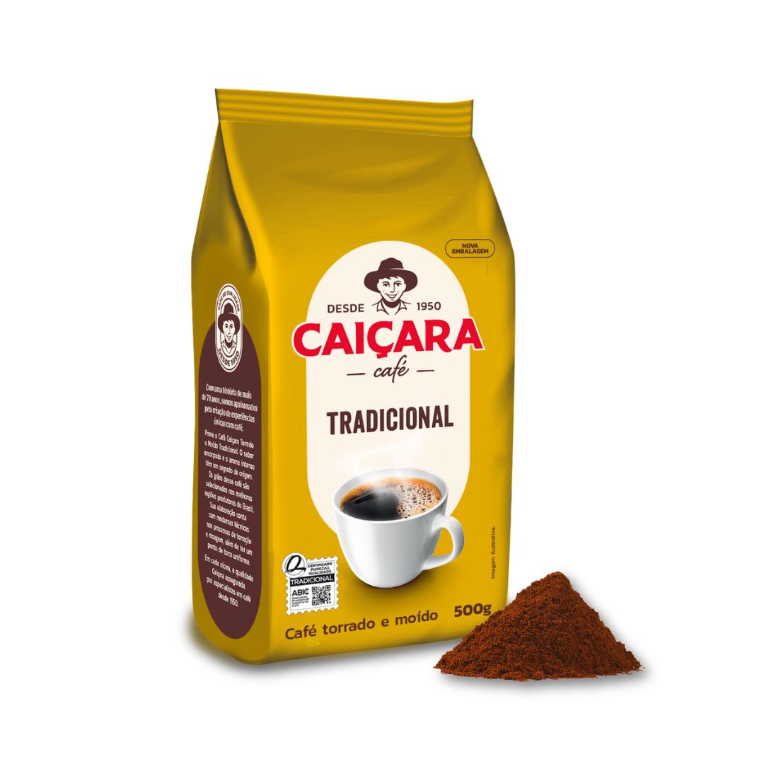 Caiçara Medium Ground Coffee – 500 g (Pouch) 500 g = 17.6 oz