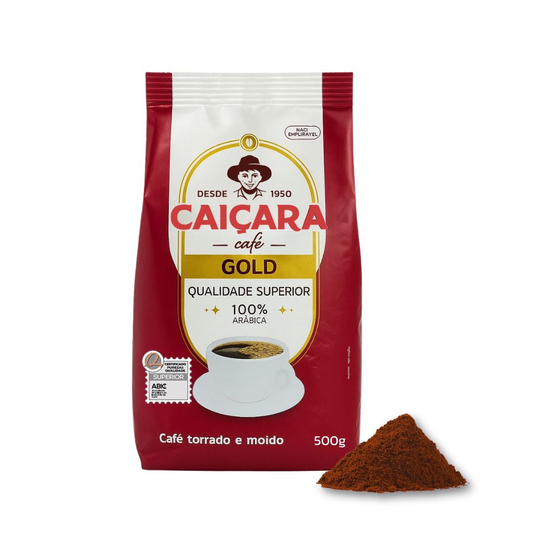 Caiçara Gold Ground Coffee – 500 g = 17.6 oz (Pouch)