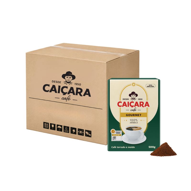 Caiçara Gourmet – Ground Coffee | Case of 10 × 500g (11 lb)