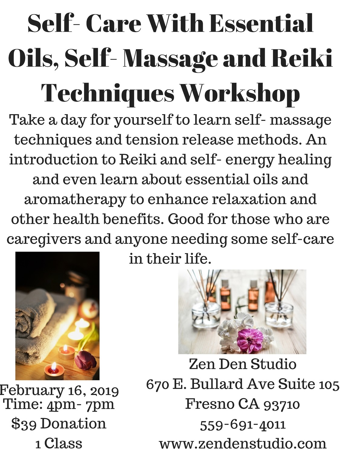 Reiki &amp; Essential Oils Workshop