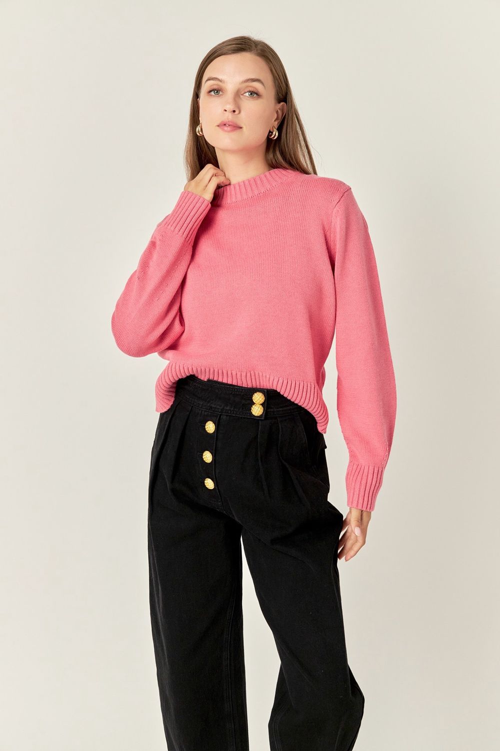 Relaxed Pink Sweater