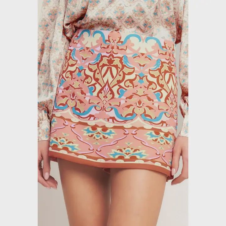 Printed Woven Skort