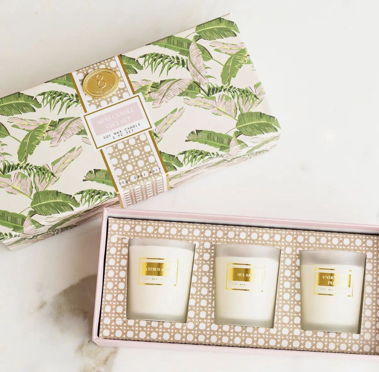 Natural Botanical Candle Set