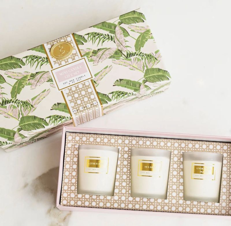 Natural Botanical Candle Set