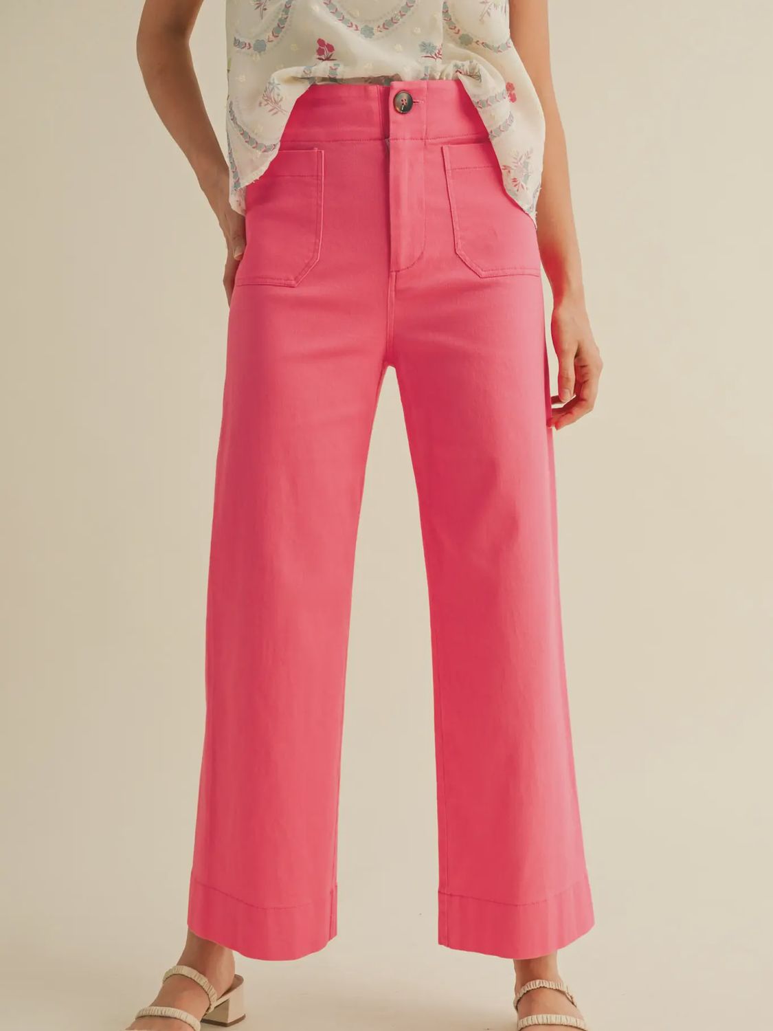 Berry Pink High Wasted Pants