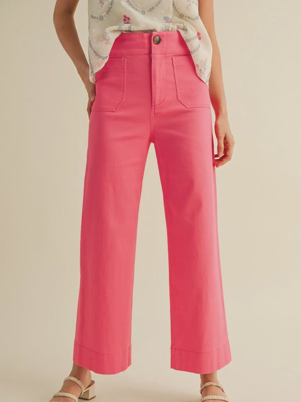 Berry Pink High Wasted Pants