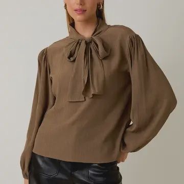Neck Tie Blouse