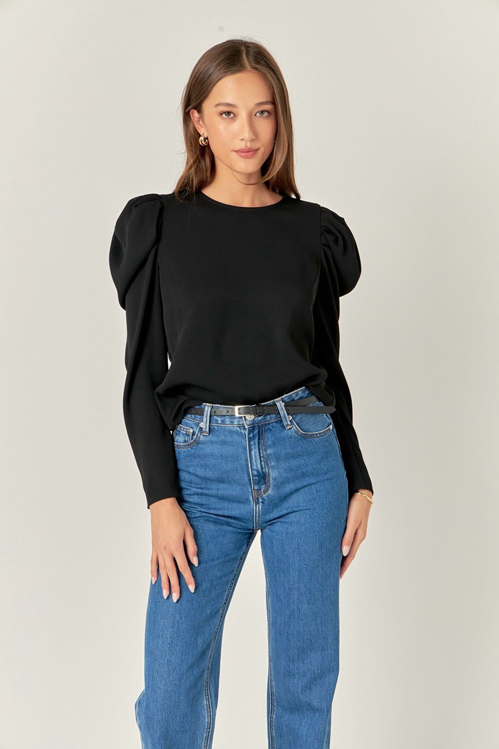 Black Puff Long Sleeve
