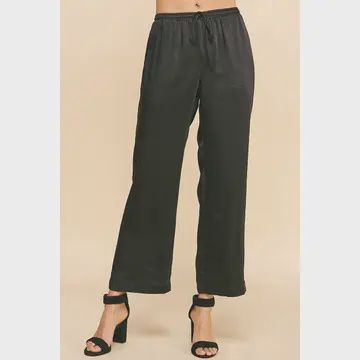 Satin Black Pants