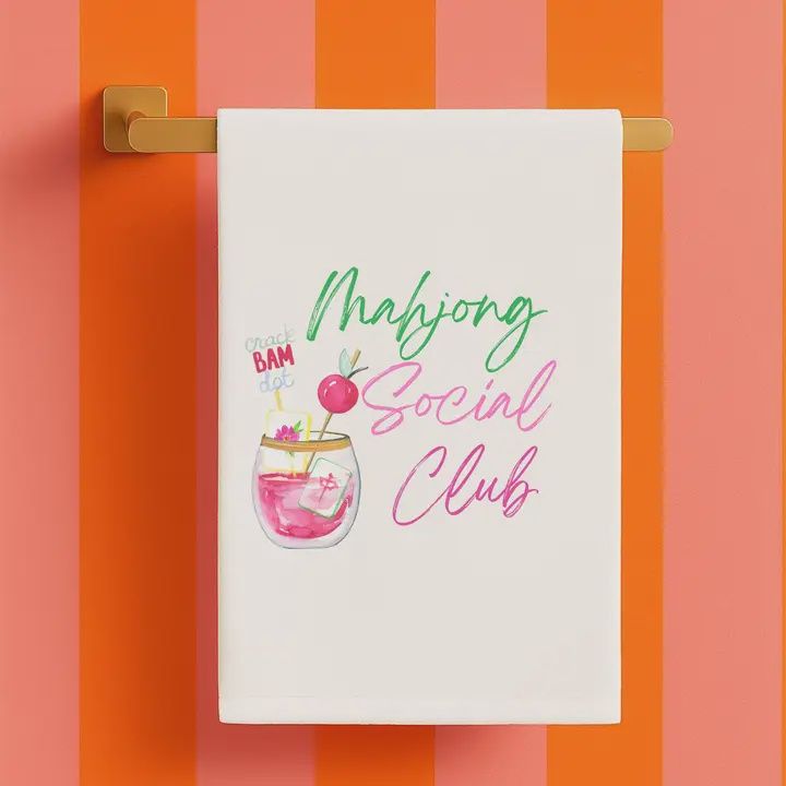 Mahjong Tea Towel