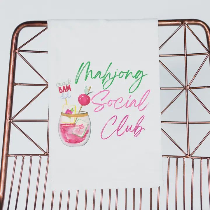 Mahjong Tea Towel