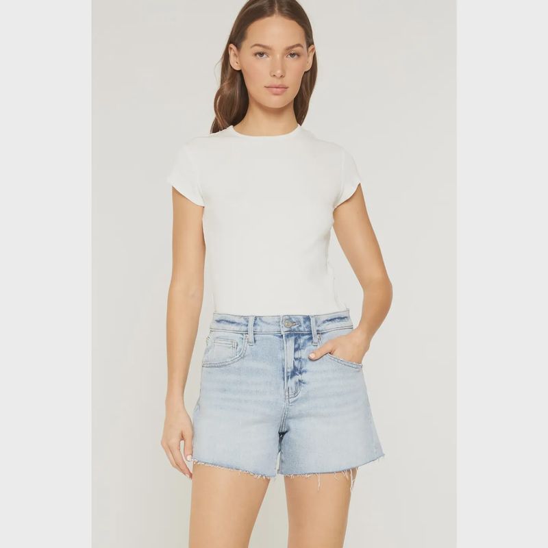 Super High Raw Hem Shorts