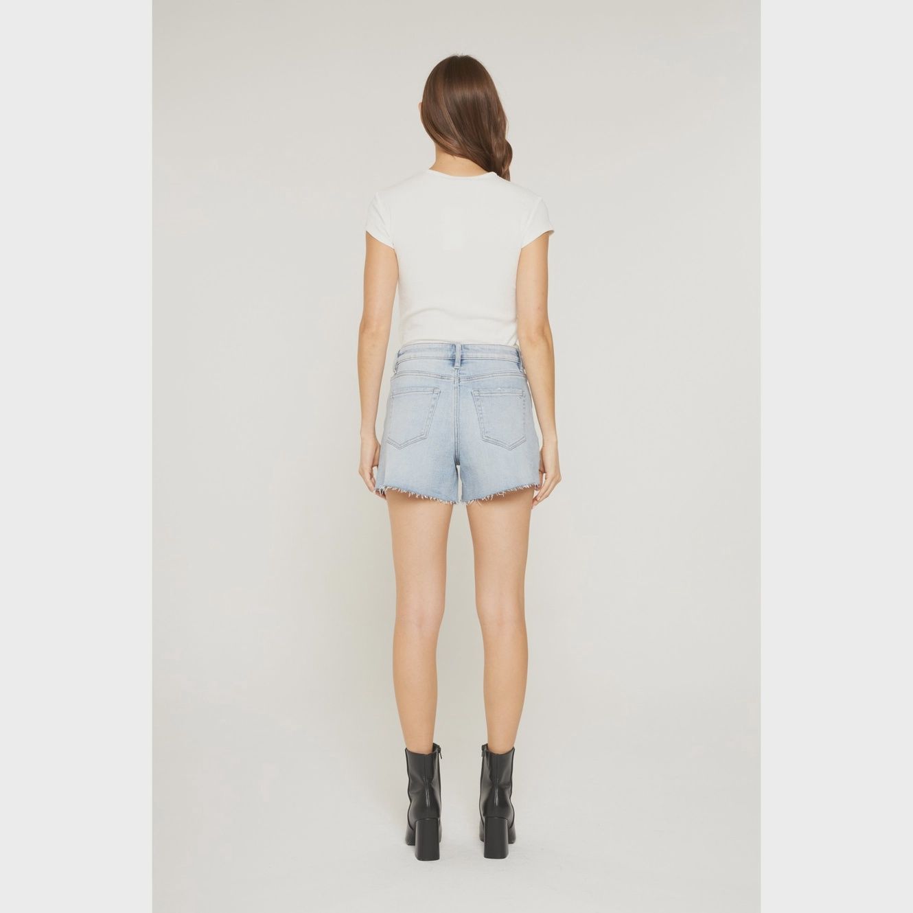 Super High Raw Hem Shorts