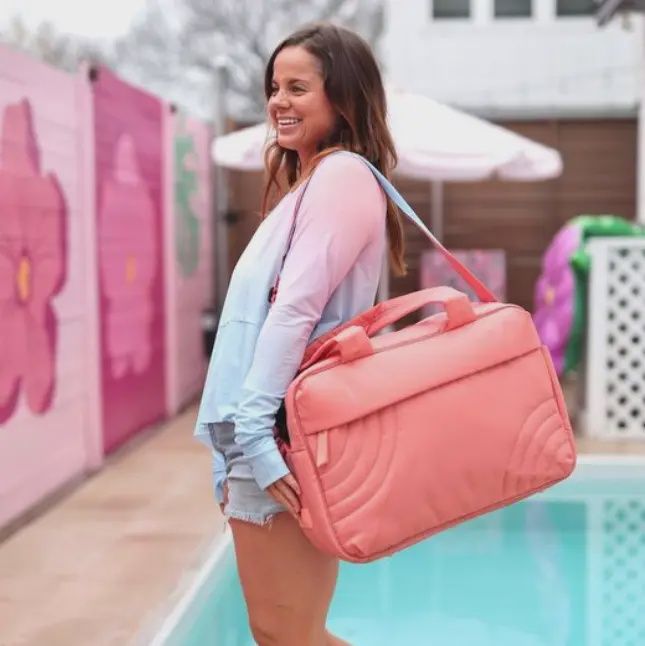 Tropical Sunrise Puffer Duffle