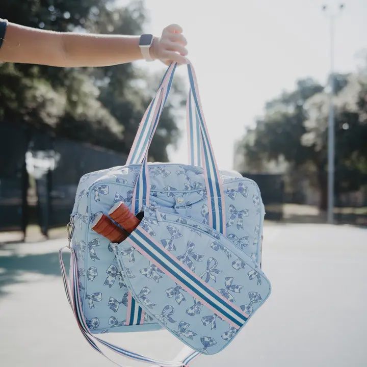 Toile Coquette Bows Pickleball Bag
