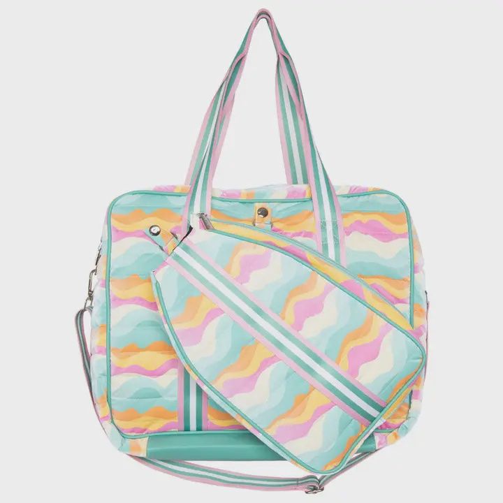 Neon Abstract Pickleball Tote Bag