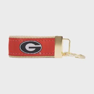 Georgia Bulldogs Collegiate Woven Ribbon Key Chain