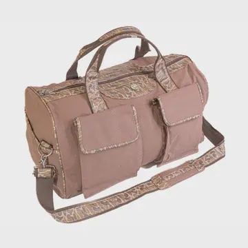 Shot Shell Brown Waxed Canvas Old School Camo Duffle