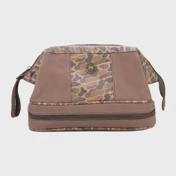 Shot Shell Brown Waxed Canvas Dopp Bag