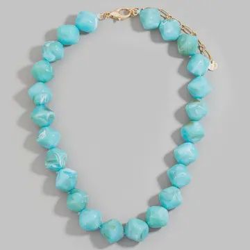 Blue Marble Necklace