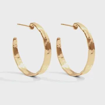 Perfectly Gilded Hoops