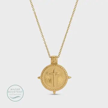 Vintage Vibe Cross Pendant Necklace