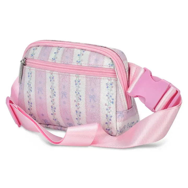 Floral Stripes Belt Bag