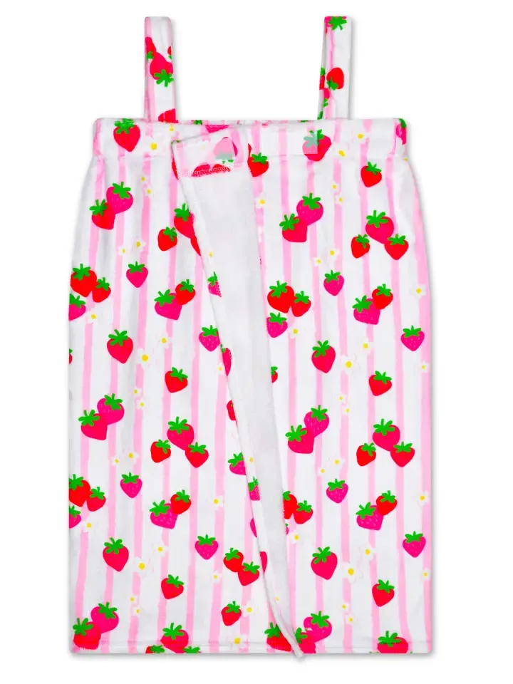 Strawberry Stripes Spa Wrap